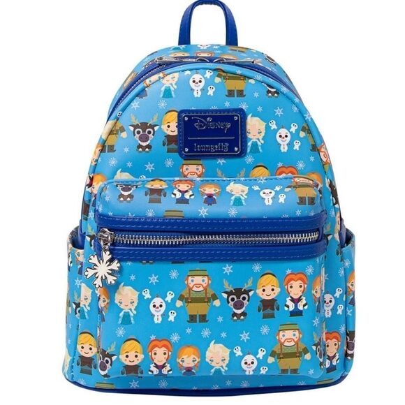 Loungefly x Disney Frozen Chibi Print Mini Backpack NWT - Picture 13 of 15
